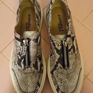 Vaneli Yolant Snake Print Shoes